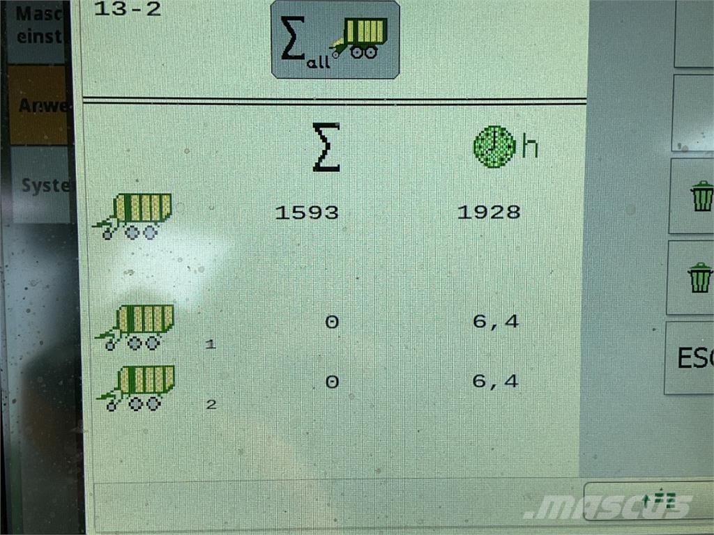 Krone ZX 470 GD Keräävät noukinvaunut ja silppurivaunut