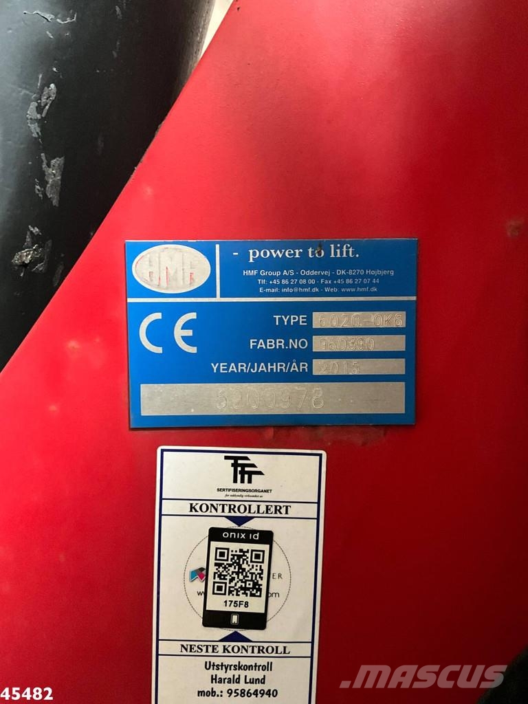 Scania R 490 8x4 Euro 6 Retarder HMF 60 Tonmeter laadkraa Polovne dizalice za sve terene