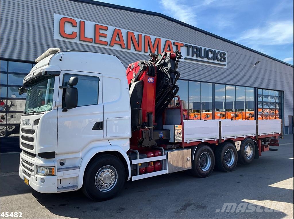 Scania R 490 8x4 Euro 6 Retarder HMF 60 Tonmeter laadkraa Visurgājēji celtņi