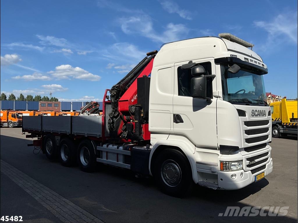 Scania R 490 8x4 Euro 6 Retarder HMF 60 Tonmeter laadkraa Polovne dizalice za sve terene