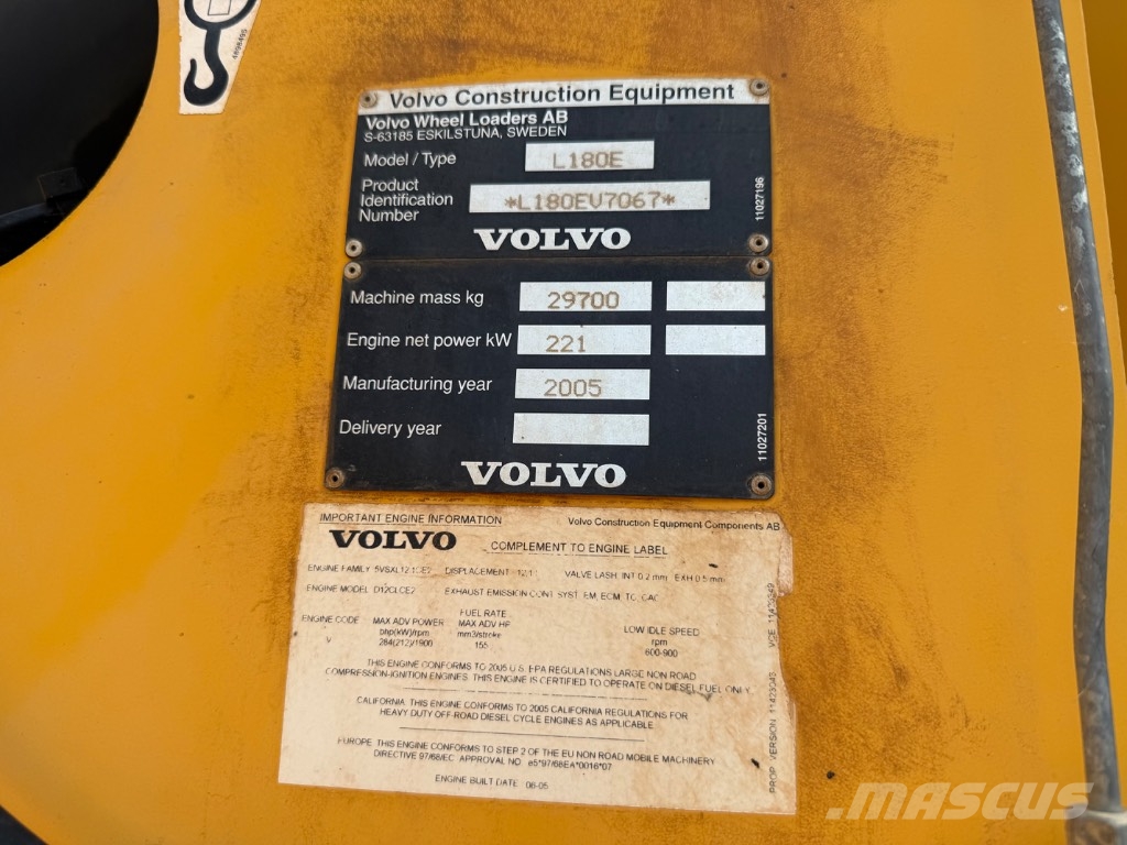 Volvo L 180 E Chargeuse sur pneus