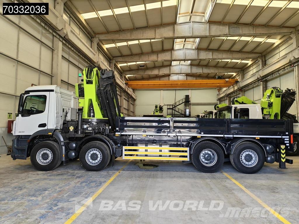 Mercedes-Benz Arocs 3240 8X4 NEW! Zoomlion ZLK7600V803-2 Crane K 平板式/側卸式卡車