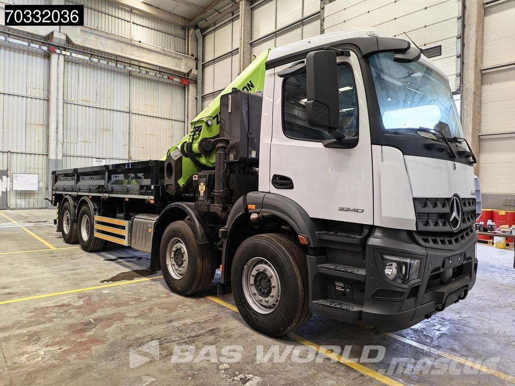 Mercedes-Benz Arocs 3240 8X4 NEW! Zoomlion ZLK7600V803-2 Crane K 平板式/側卸式卡車