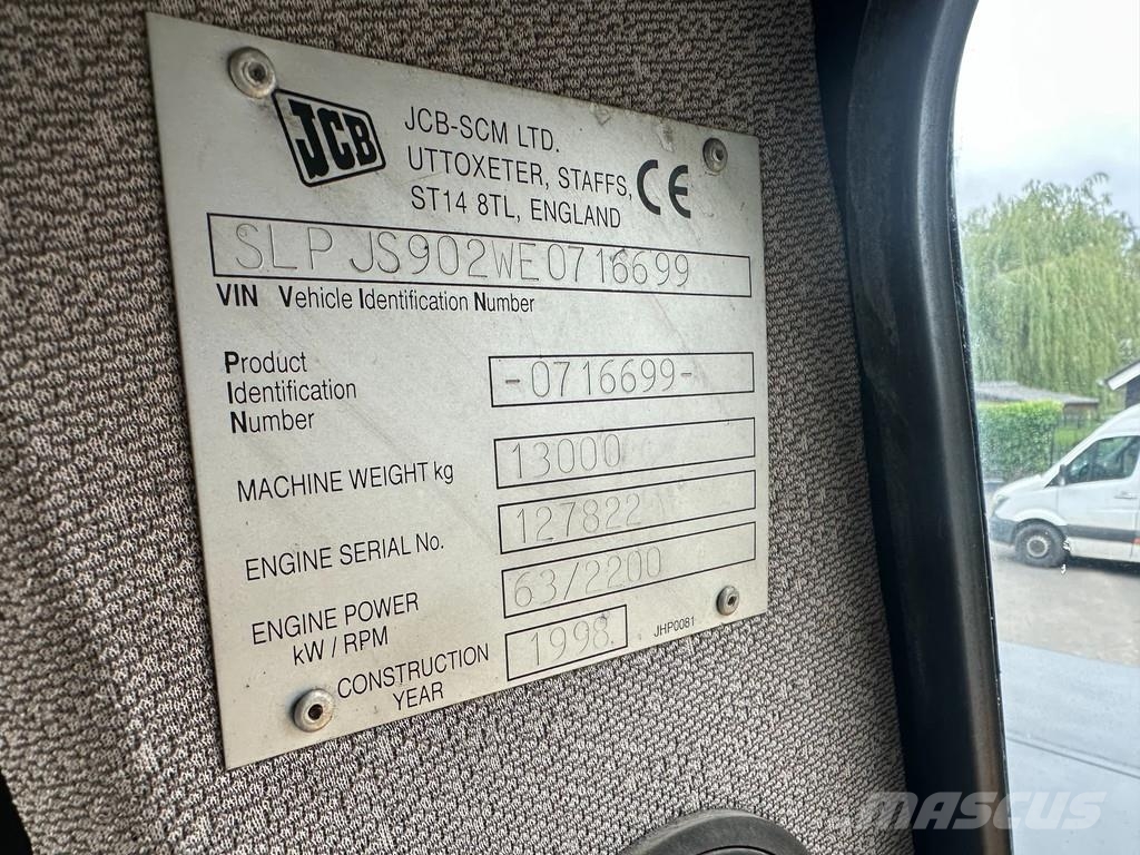 JCB JS130W Kolesové rýpadlá