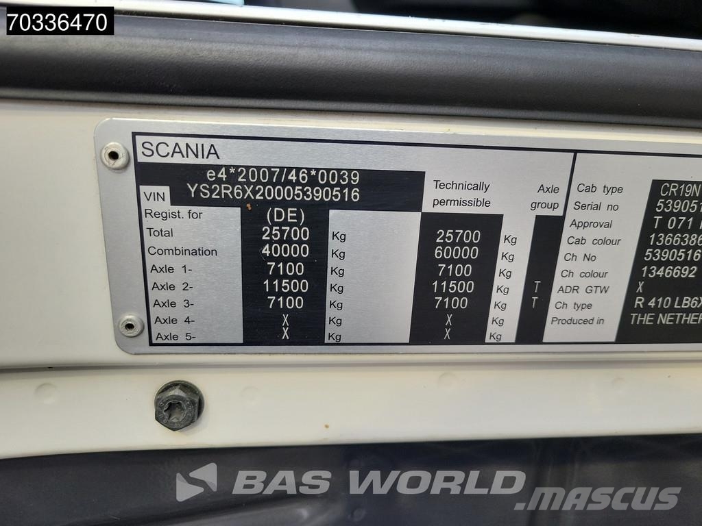 Scania R410 6X2 Combi Frigoblock Retarder 2000kg Ladebord Isotermos y frigoríficos