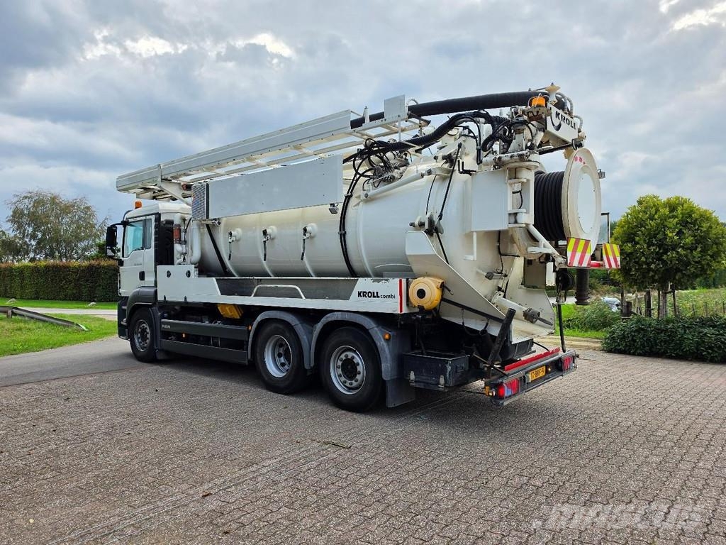 MAN TGS 28,470 KROLLCOMBI K14.0/28P!! 89,000 km and 2, Camiones aspiradores/combi