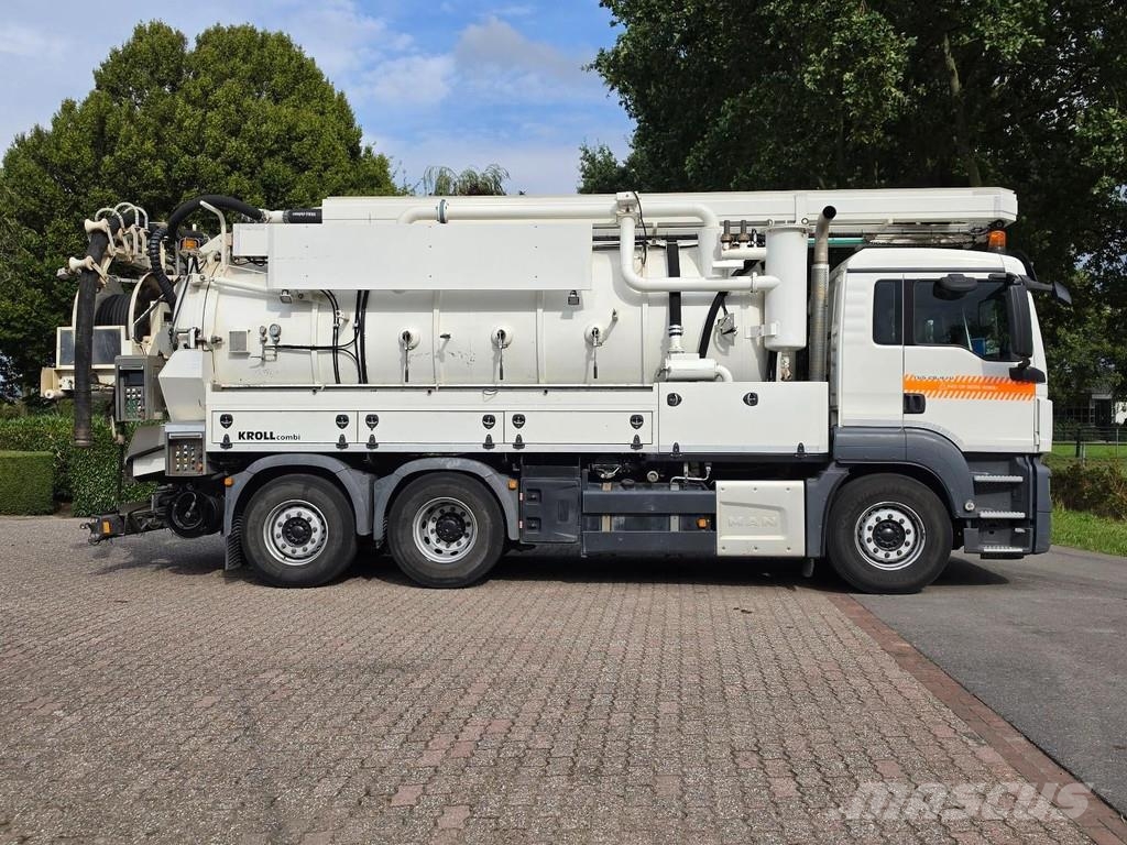 MAN TGS 28,470 KROLLCOMBI K14.0/28P!! 89,000 km and 2, Camiones aspiradores/combi