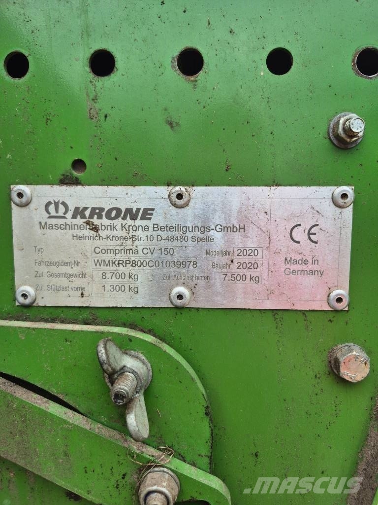 Krone Comprima CV 150 XC Rundballepresser