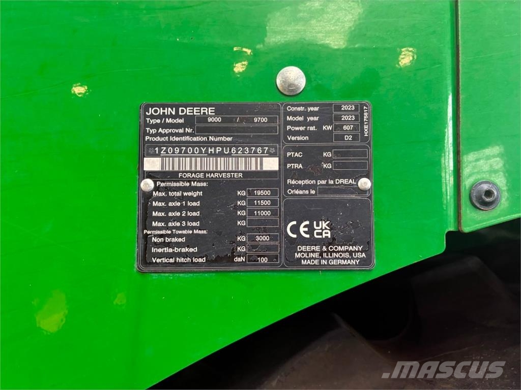 John Deere 9700i ProDrive 40 km/h inkl. Kemper 475 Plus Maisg Cosechadoras de forraje