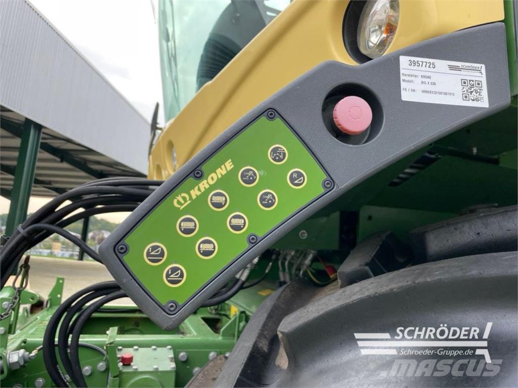Krone BIG X 630 + EASYFLOW + XCOLLECT 750-3 Pašarų ruošimo technika