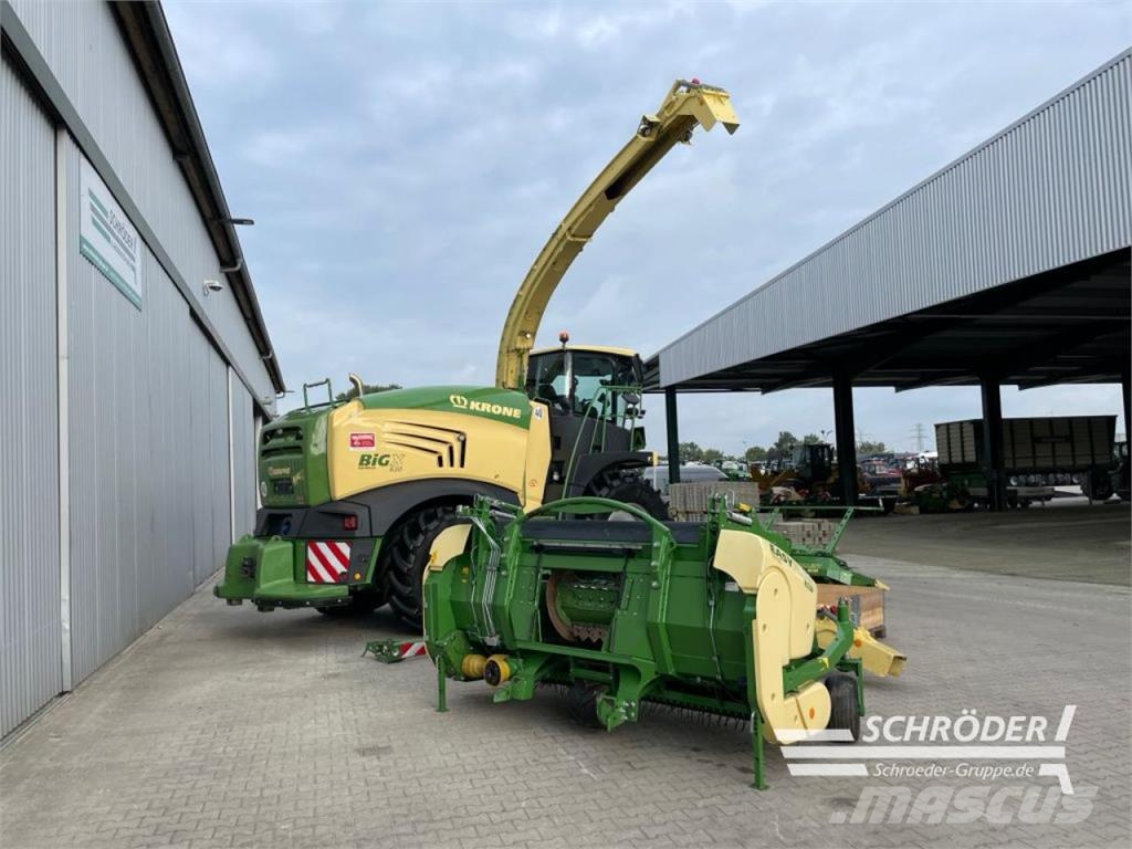 Krone BIG X 630 + EASYFLOW + XCOLLECT 750-3 Pašarų ruošimo technika