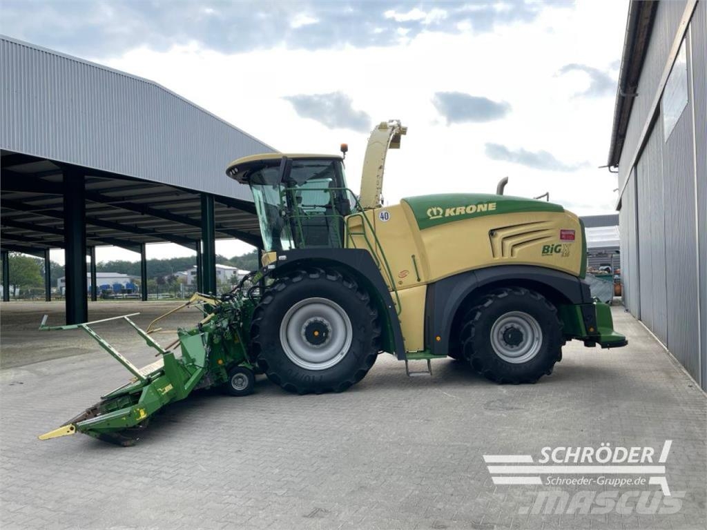 Krone BIG X 630 + EASYFLOW + XCOLLECT 750-3 Pašarų ruošimo technika