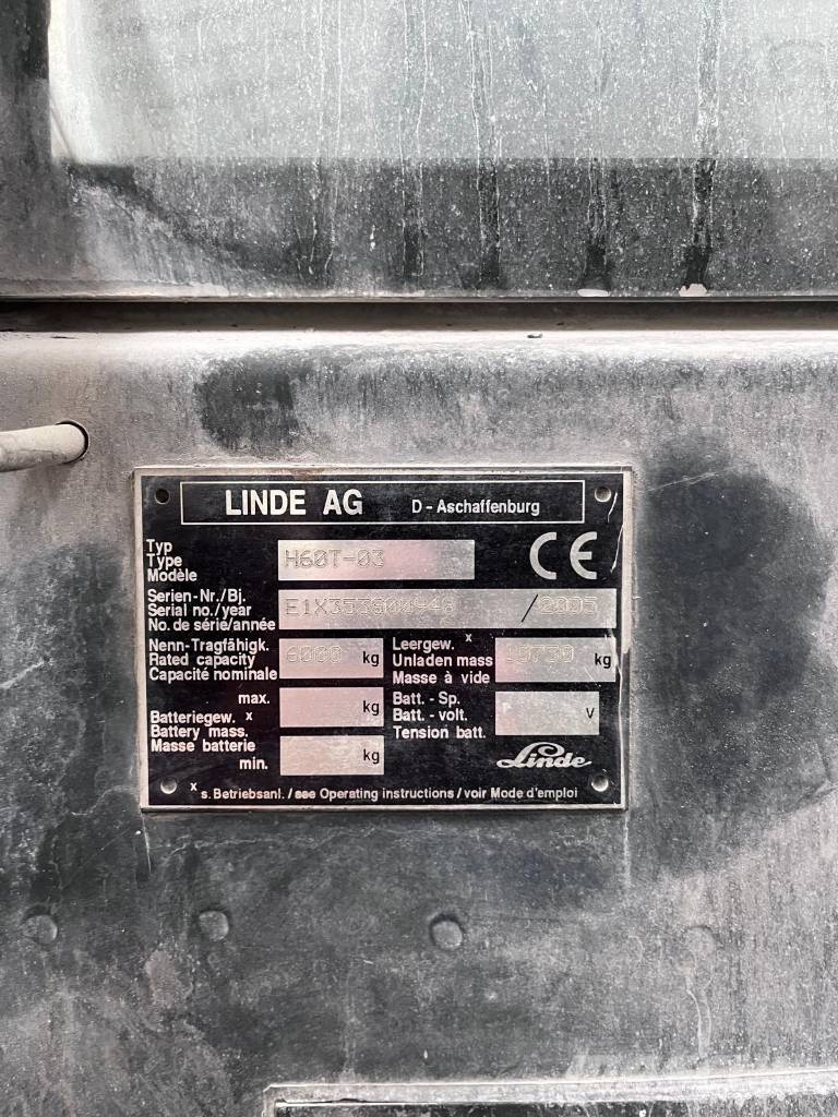 Linde H60T-03 Propan trucker
