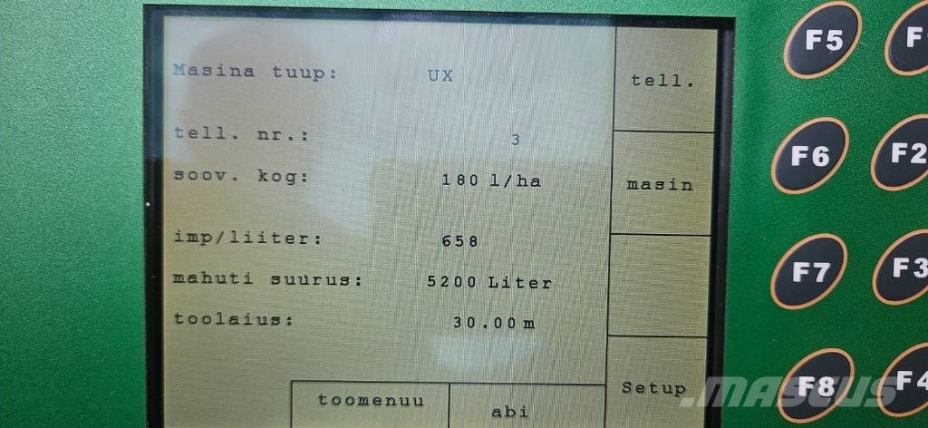 Amazone UX 5200 الرشاشات