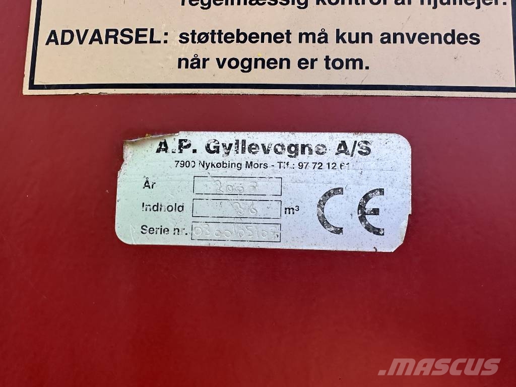 AP Slurry / Gülle / Gylle - Trailer 36m3 Tankopleggers