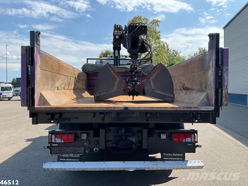 MAN TGS 26.360 Euro 6 Hiab 18 Tonmeter laadkraan Just شاحنات قلابة