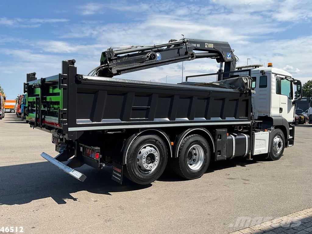 MAN TGS 26.360 Euro 6 Hiab 18 Tonmeter laadkraan Just شاحنات قلابة