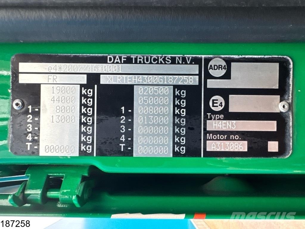 DAF XF 480 EURO 6, ACC 트랙터 유닛