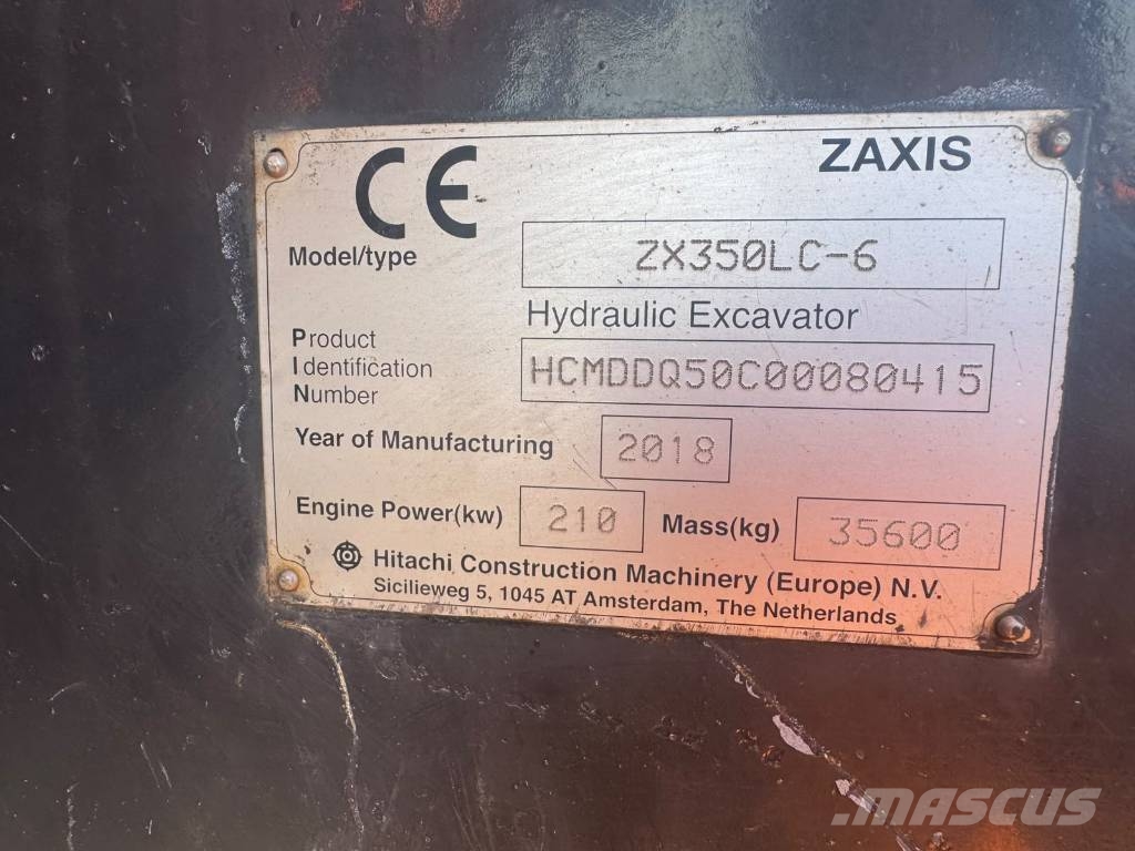 Hitachi ZX 350 LC-6 Kāpurķēžu ekskavatori