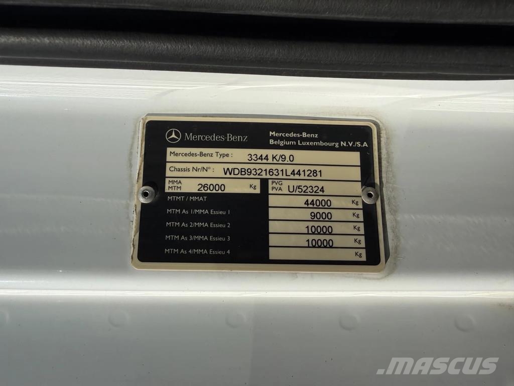 Mercedes-Benz Actros 3344 6x4 / EPS / Euro 5 / Palfinger PK 1650 自卸式货车
