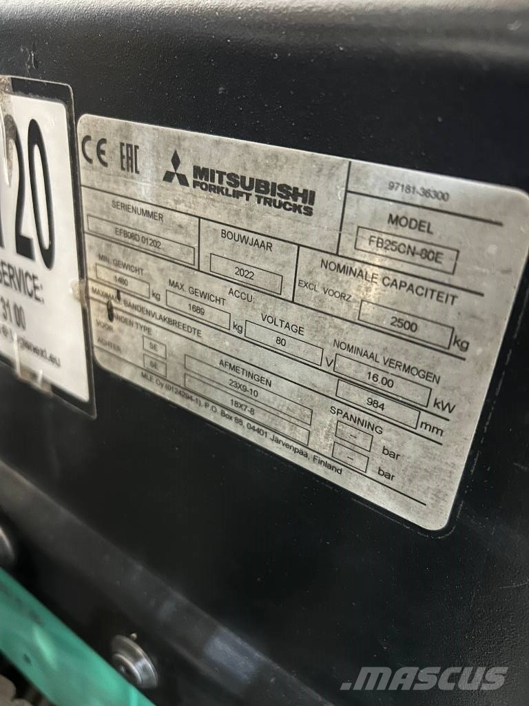 Mitsubishi FB 25 CN Elektrische heftrucks