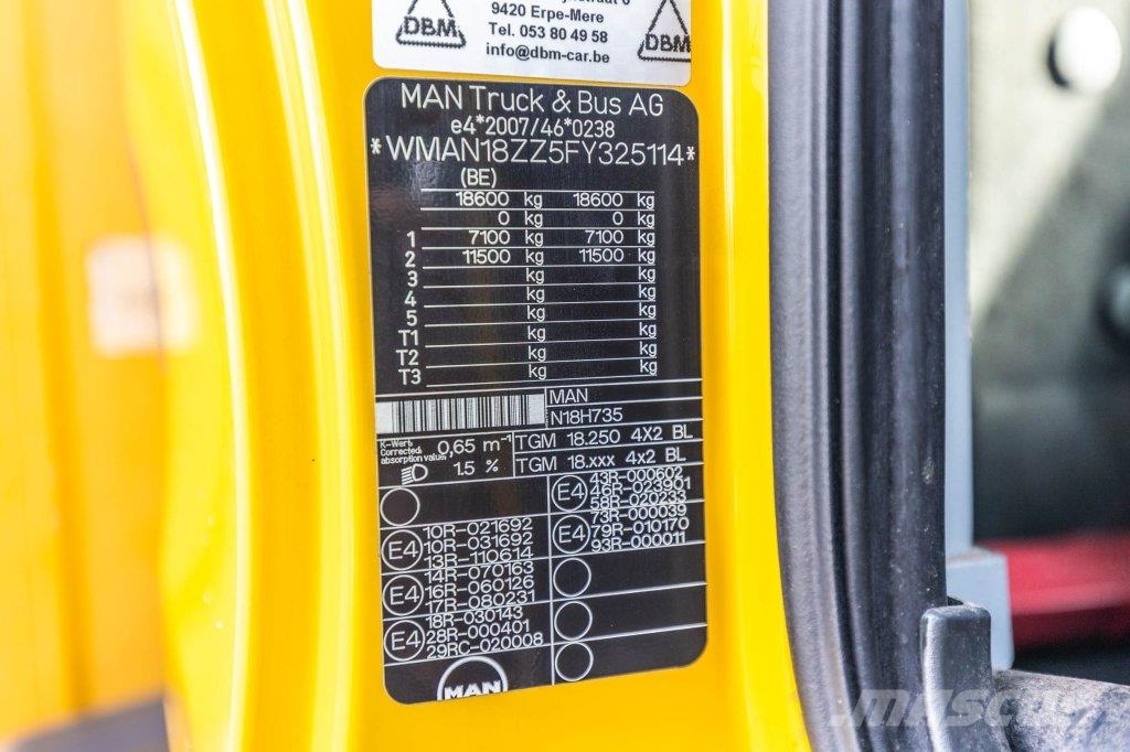 MAN TGM 18.250 BL + DHOLLANDIA 2T. Camiones caja cerrada