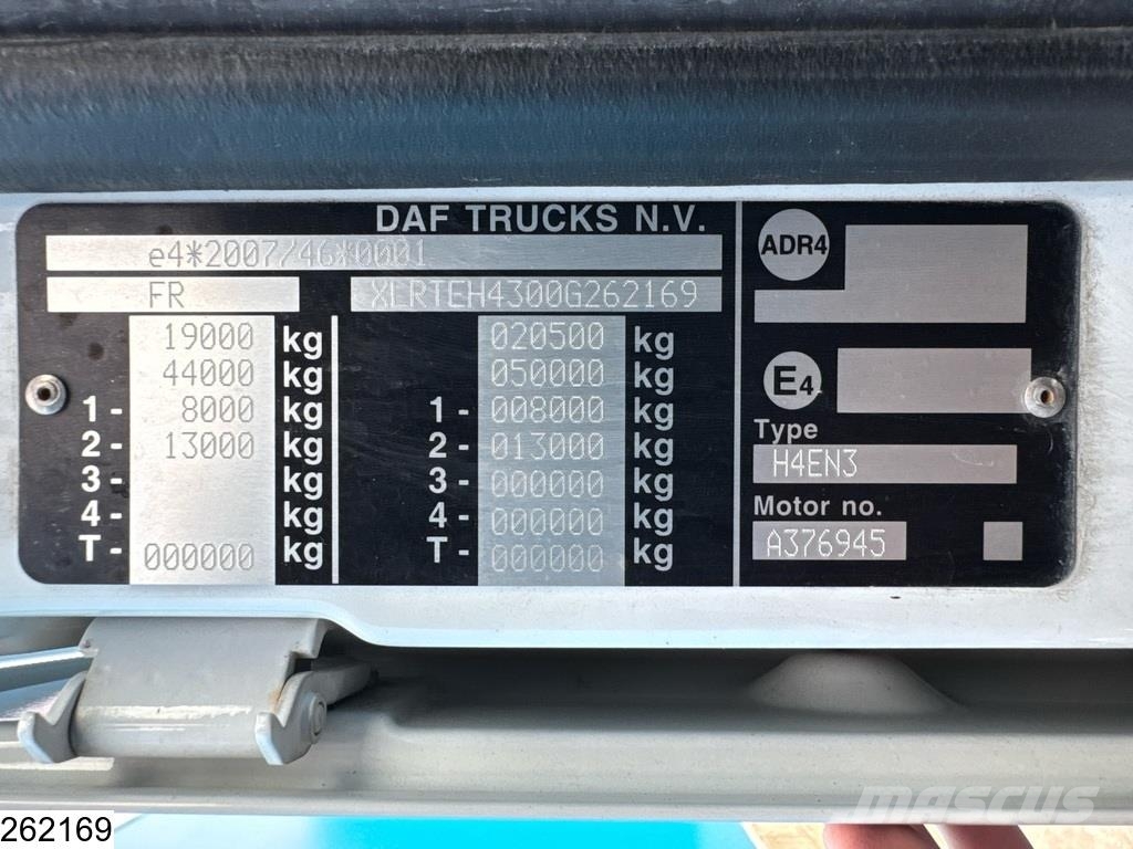 DAF XF 480 EURO 6, ACC 曳引機組件