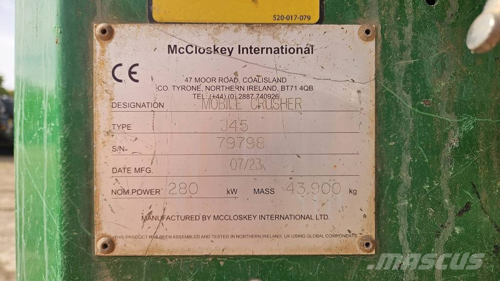 McCloskey J45 Pulverisierer