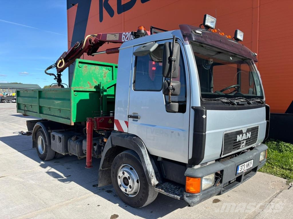 MAN 8.223 4x2 HMF 620 / BOX L=3396 mm Kraanaga veokid