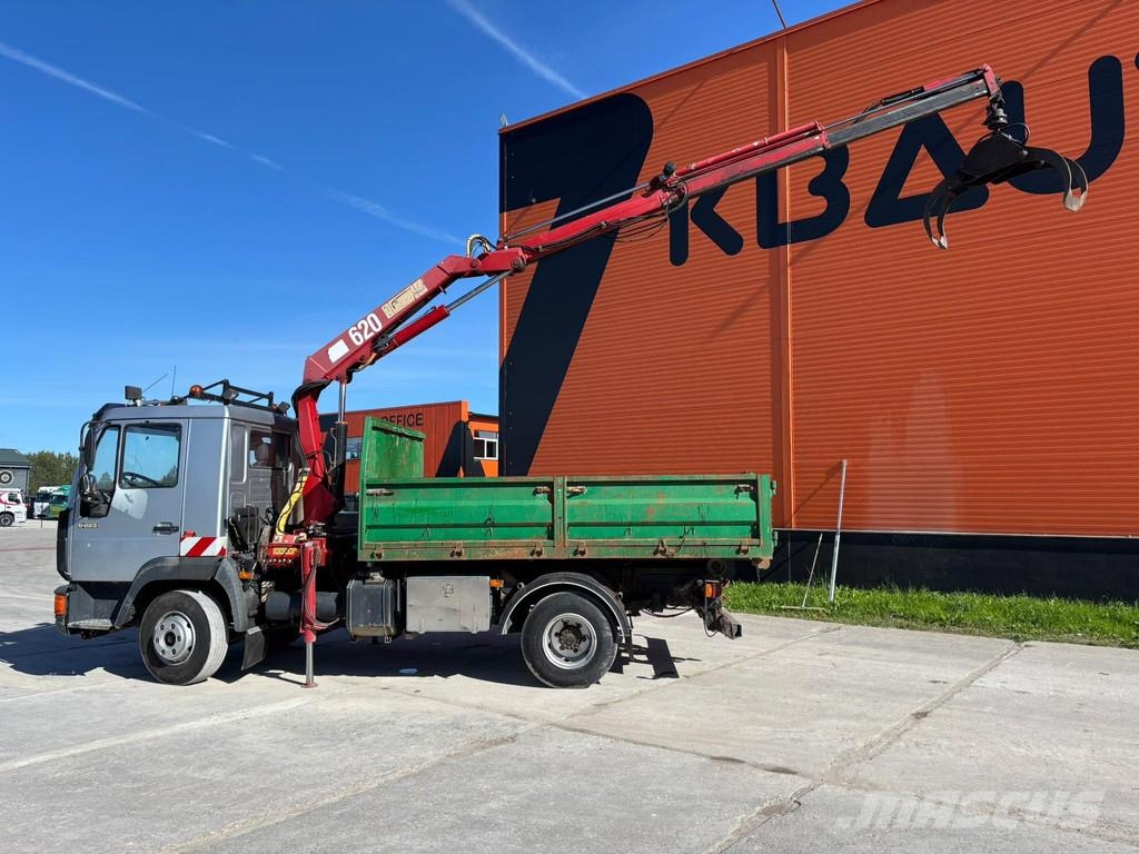 MAN 8.223 4x2 HMF 620 / BOX L=3396 mm Kraanaga veokid