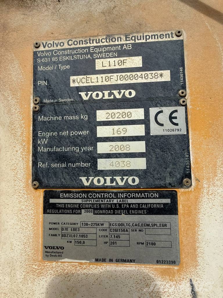 Volvo L 110 F Kolesni nakladalci