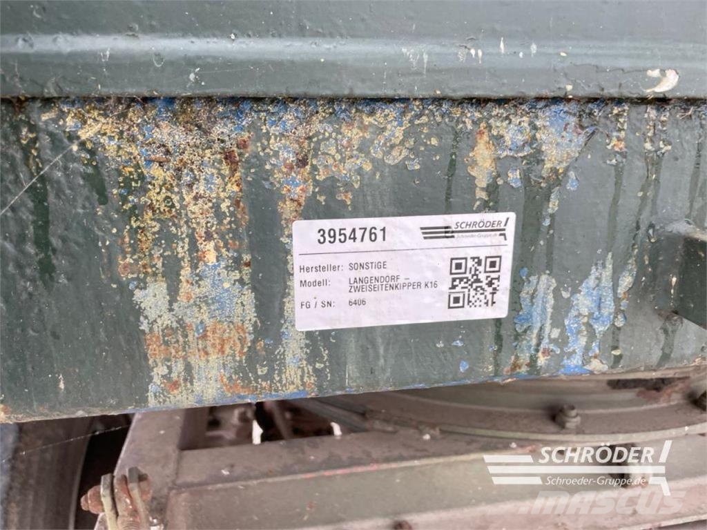 Langendorf - ZWEISEITENKIPPER K16 Remolques de uso general