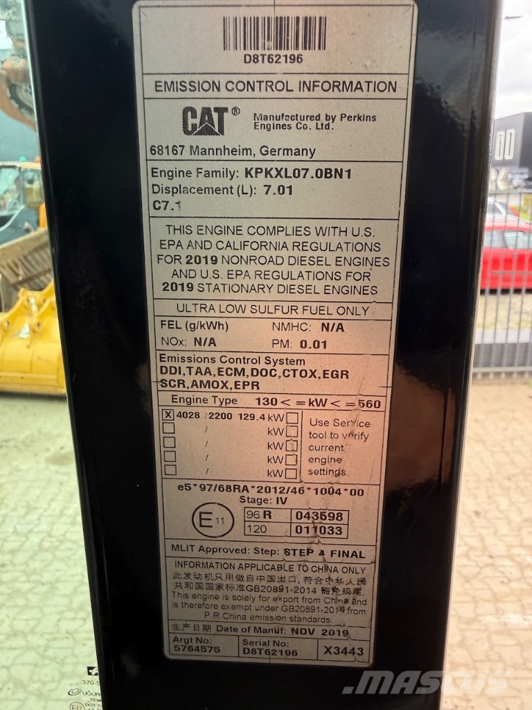 CAT MH 3024 - MH 3022 - MH 3026 - MH3024 폐기물/산업 처리기