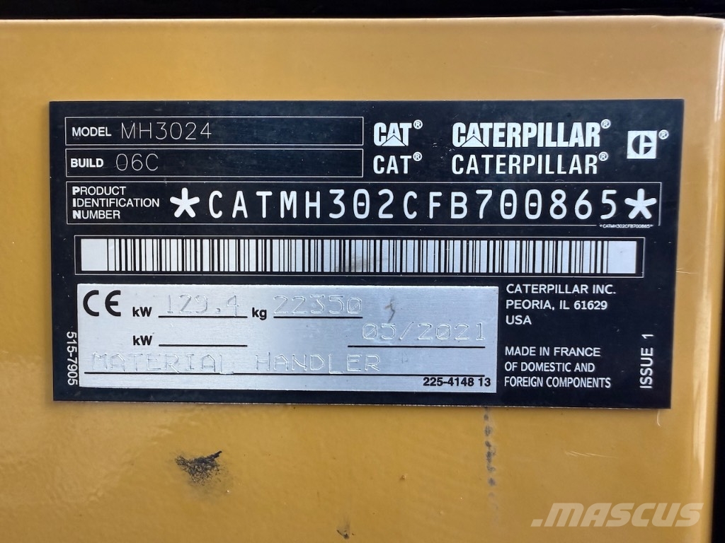 CAT MH 3024 - MH 3022 - MH 3026 - MH3024 폐기물/산업 처리기