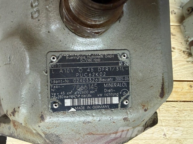 Rexroth A10V 045 USED HYDRAULIC PUMP Hidráulicos
