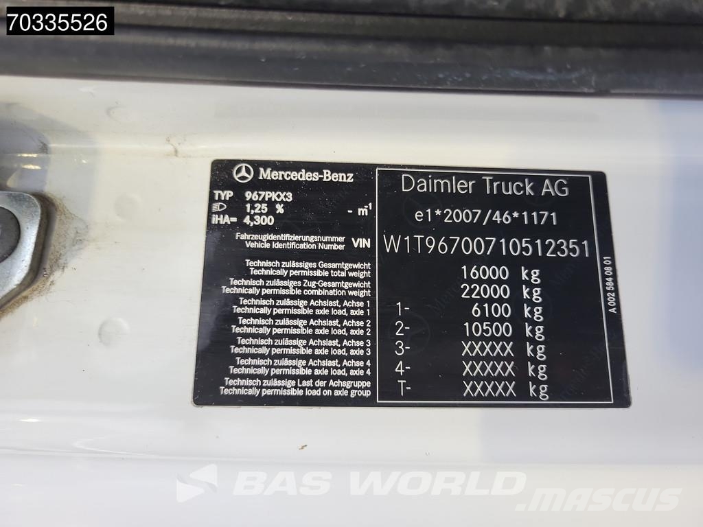 Mercedes-Benz Atego 1623 4X2 16tonner FASSI F135.2.22 E Crane Kr Platte bakwagens