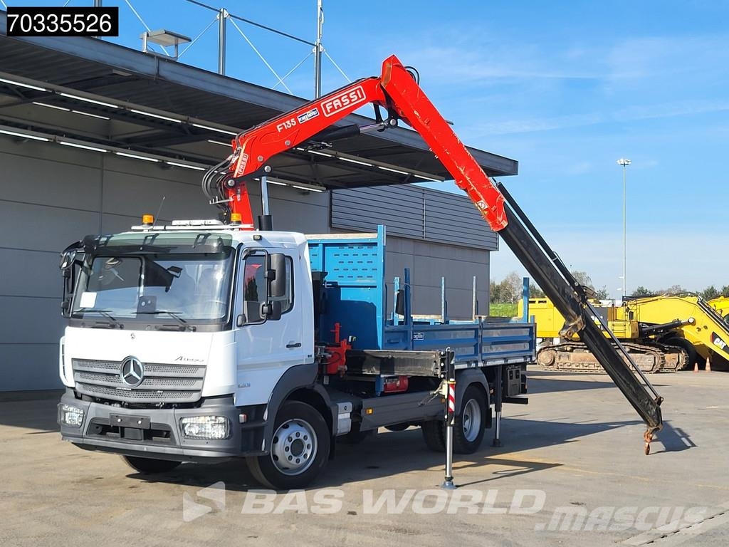 Mercedes-Benz Atego 1623 4X2 16tonner FASSI F135.2.22 E Crane Kr Platte bakwagens