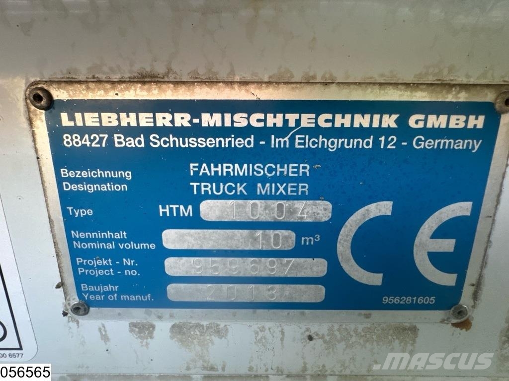 Liebherr Betonmixer 10m3 기타 세미 트레일러