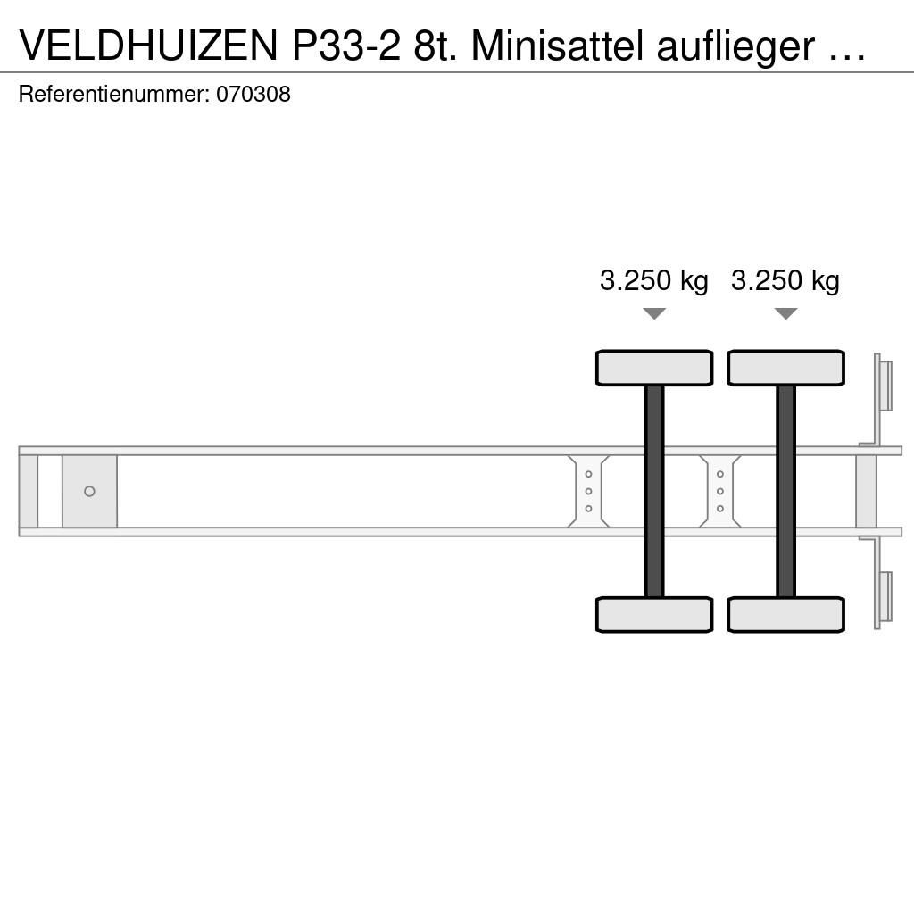 Veldhuizen P33-2 8t. Minisattel auflieger 710x235 Dieplader O Ημιρυμούλκες με χαμηλό δάπεδο