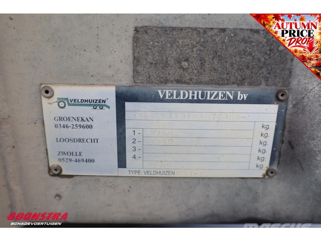 Veldhuizen P33-2 8t. Minisattel auflieger 710x235 Dieplader O Low loader-semi-trailers
