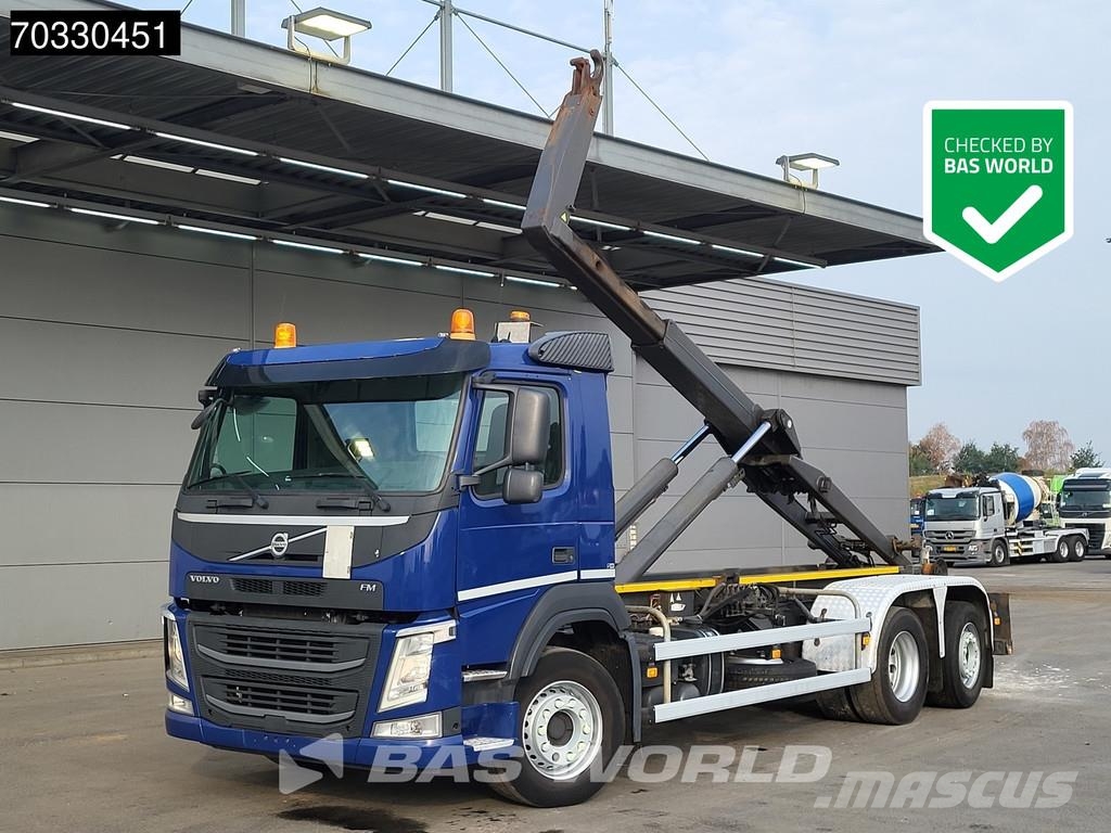 Volvo FM 410 6X2 DayCab Lift+Steering Axle VDL Hook Euro Camiones elevadores de gancho