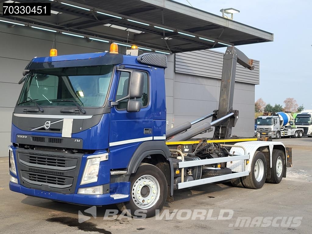 Volvo FM 410 6X2 DayCab Lift+Steering Axle VDL Hook Euro Camiones elevadores de gancho