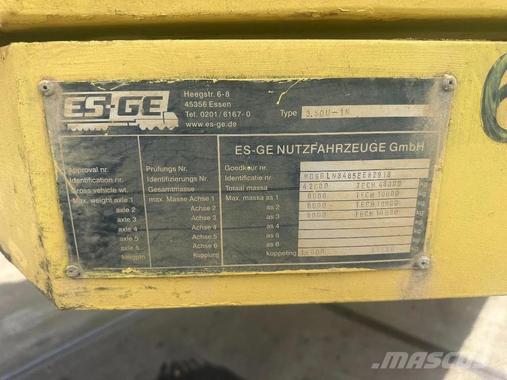 Es-ge 3 SOU-1N , LAST AXLE STEERING, 4M EXTENDABLE + HYP Semirremolques de carga baja