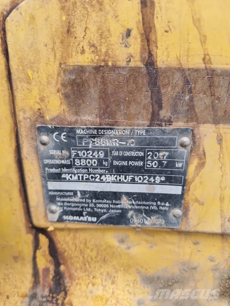 Komatsu PC 88 MR-10 Midi excavators 7t - 12t