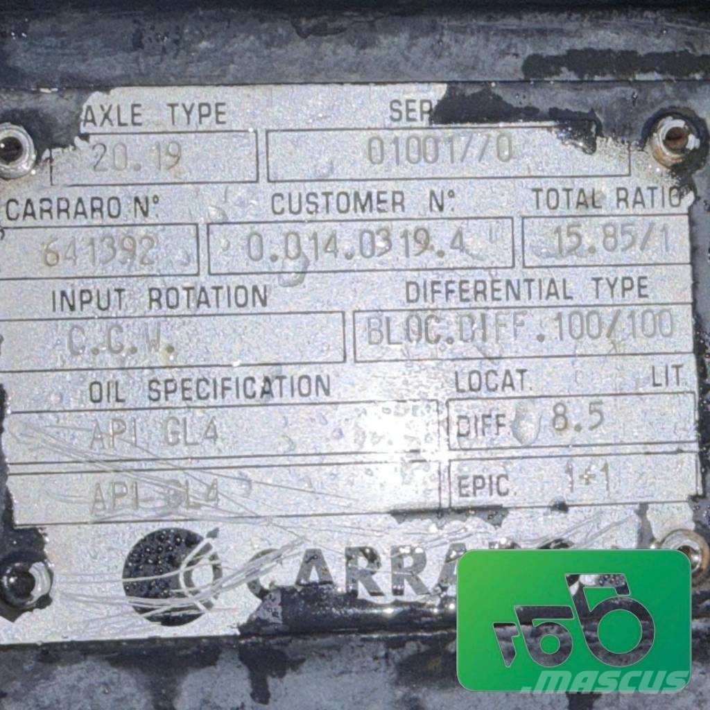 Carraro Deutz Bridge housing 10726 Axle beam 20.19 Chassis