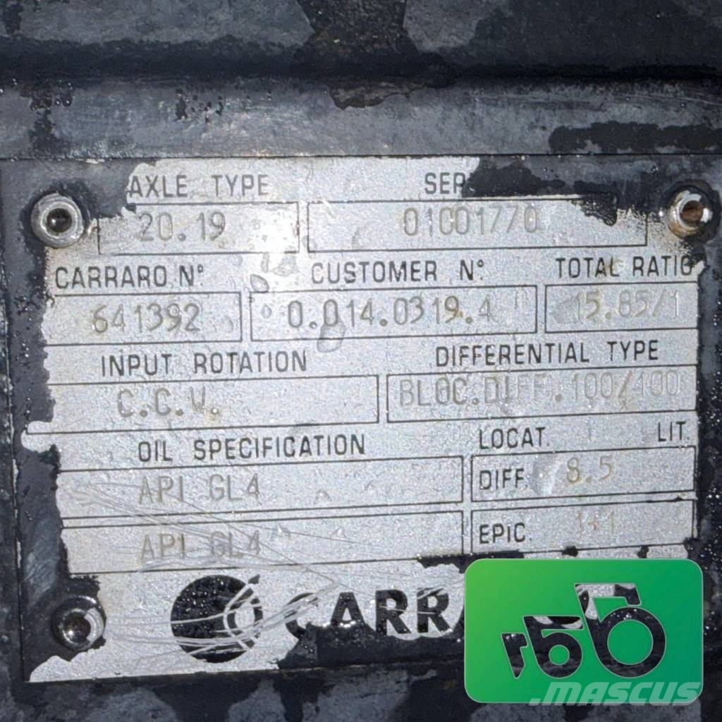 Carraro Deutz Bridge housing 10726 Axle beam 20.19 Chassis