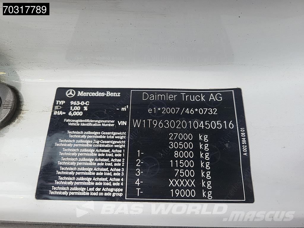 Mercedes-Benz Arocs 2530 NGT 6X2 CNG Engine! HIAB 21Z56 containe アームロール