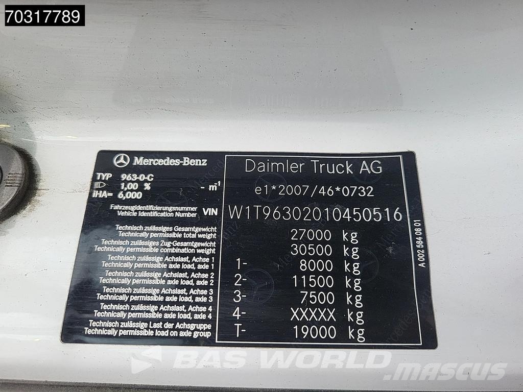 Mercedes-Benz Arocs 2530 NGT 6X2 CNG Engine! HIAB 21Z56 containe Camiones polibrazo