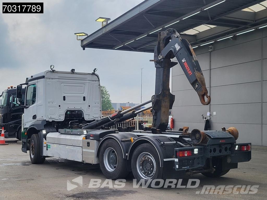 Mercedes-Benz Arocs 2530 NGT 6X2 CNG Engine! HIAB 21Z56 containe アームロール
