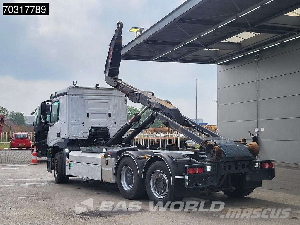 Mercedes-Benz Arocs 2530 NGT 6X2 CNG Engine! HIAB 21Z56 containe アームロール
